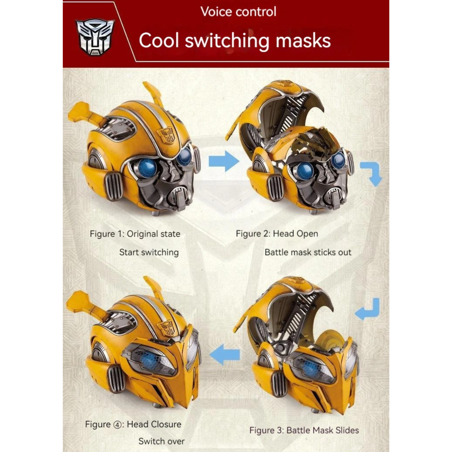 Bumblebee Voice Control Helmet - Beeheads